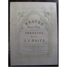 HAITE J. J. Heaven Chant Piano XIXe