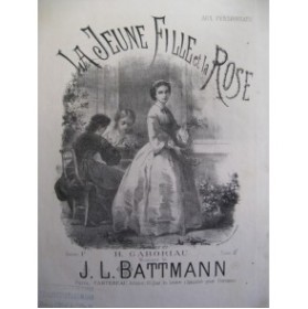 BATTMANN J. L. La Jeune Fille et la Rose Chant Piano XIXe