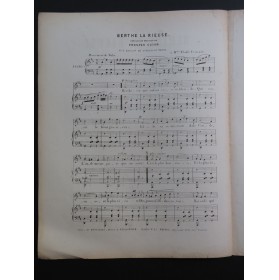 GUION Prosper Berthe la Rieuse Chant Piano ca1845