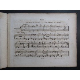 STRAUSS Isaac Nice Polka Mazurka Piano 1854