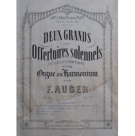 AUGER F. Deux Grands...