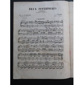 AUGER F. Deux Grands Offertoires op 6 Orgue ou Harmonium ca1860