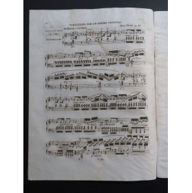 HERZ Henri Variations Brillantes op 55 Piano ca1830