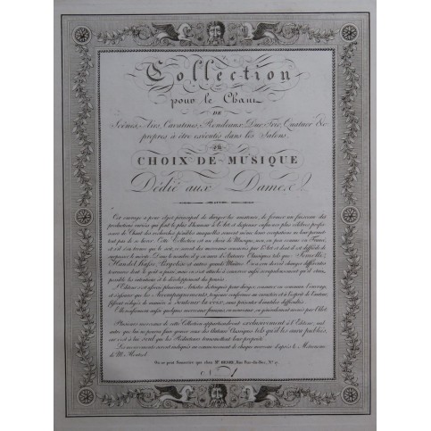 GENERALI Pietro Baccanali di Roma No 1 Chant Piano ca1820