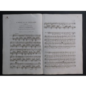 ROMAGNESI Antoine L'Arbre et le Vieillard Chant Guitare ca1820