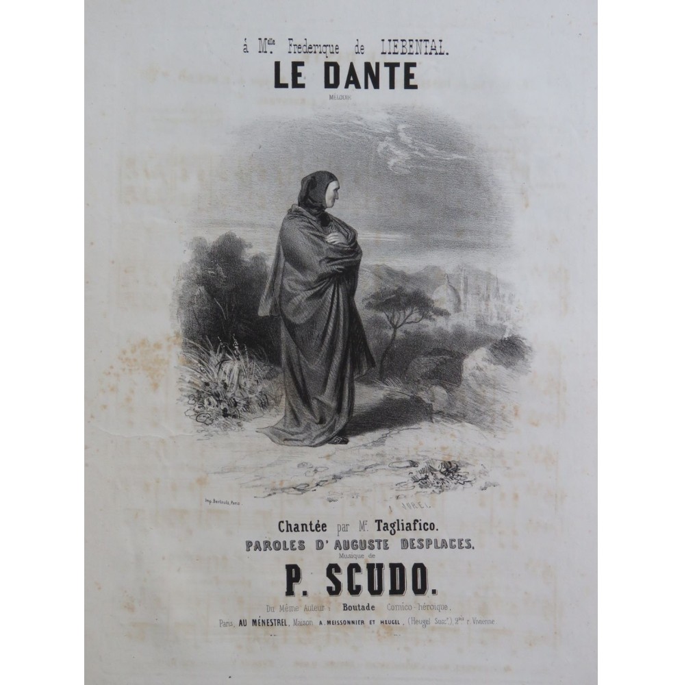 SCUDO Paul Le Dante Chant Piano ca1845