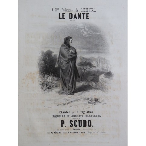 SCUDO Paul Le Dante Chant Piano ca1845