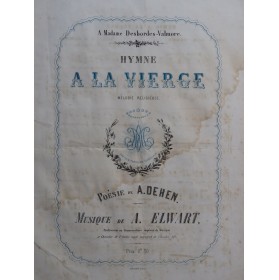 ELWART A. Hymne à la Vierge...