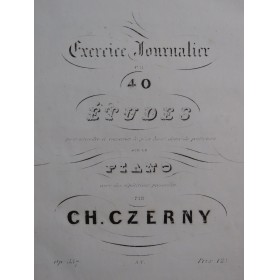 CZERNY Charles Etudes op...