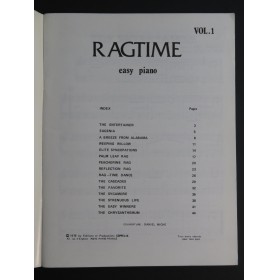PHILIP John L. Ragtime Easy Piano Vol. 1 ﻿Piano 1978
