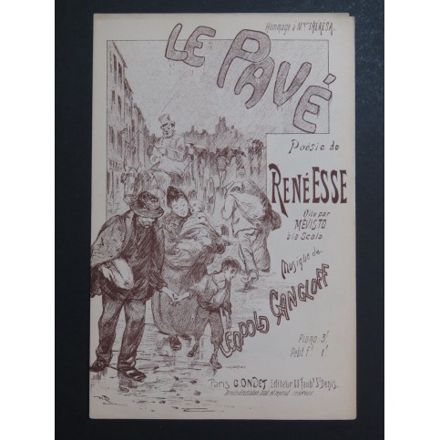 GANGLOFF Léopold Le Pavé Chant Piano