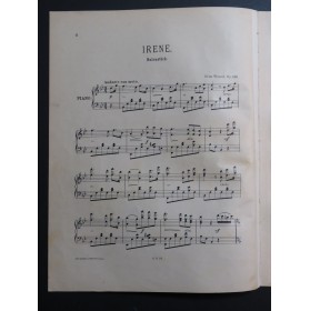 WENZEL Fritz Irene op 112 Piano ca1895