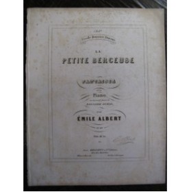 ALBERT Émile La petite Berceuse Piano ca1880