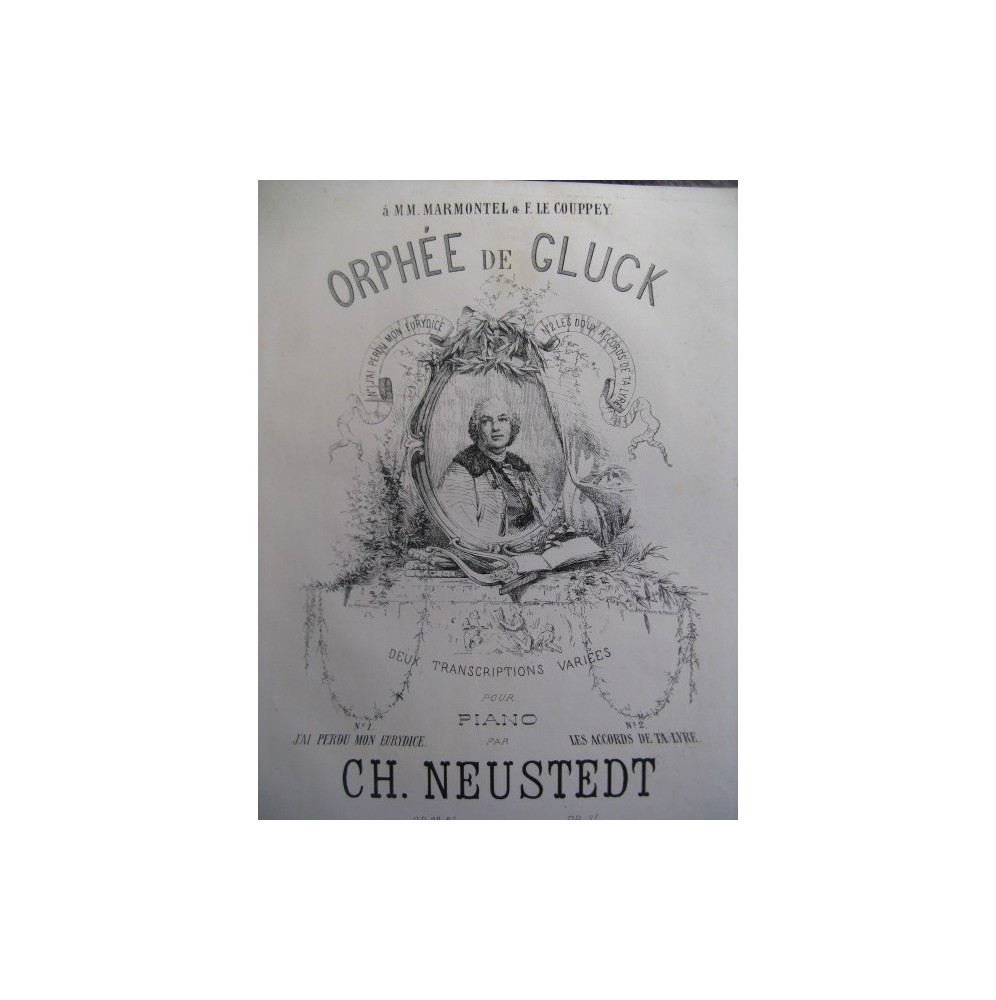 NEUSTEDT Charles Orphée de Gluck Piano 1860