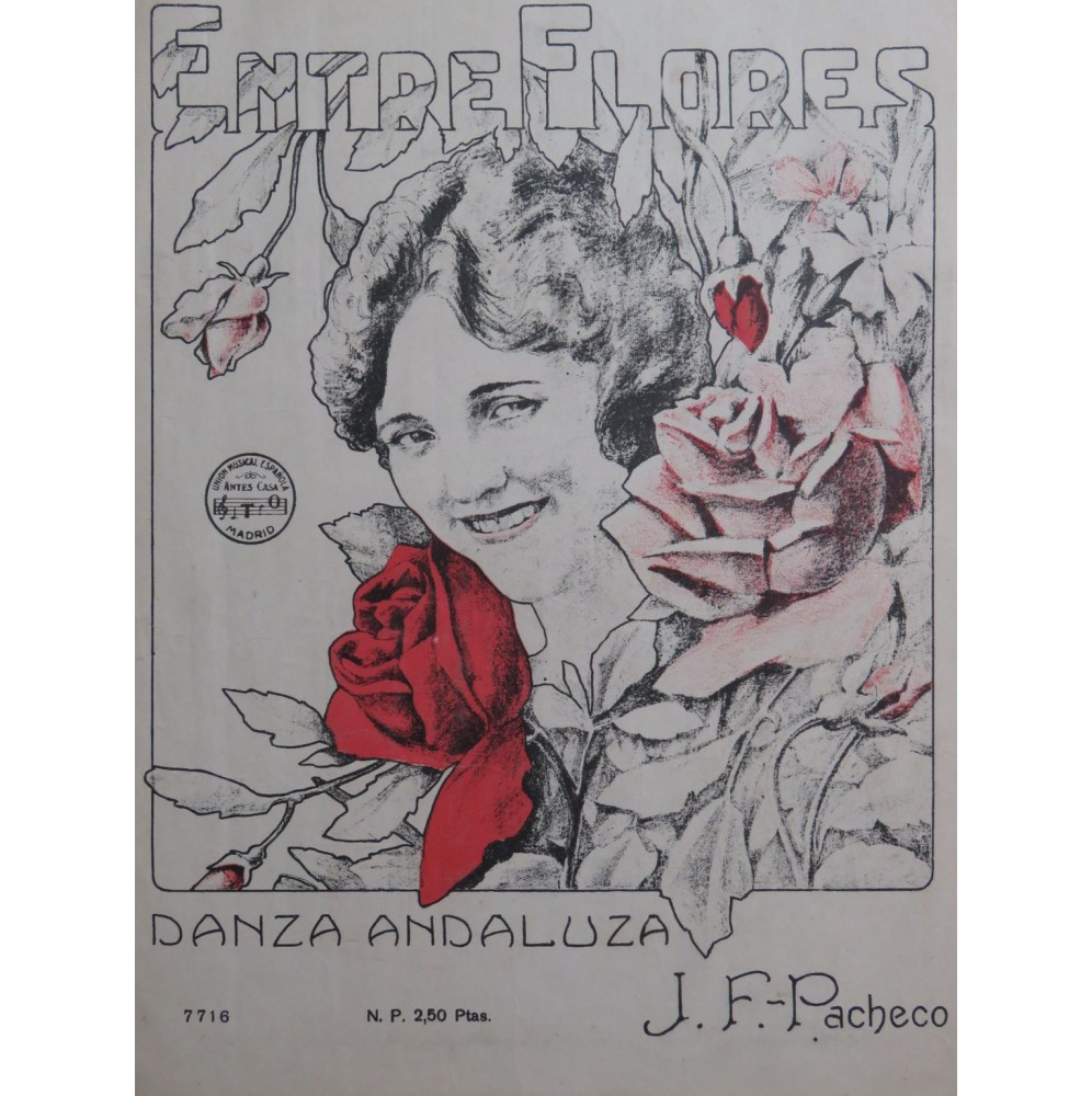 PACHECO J. F. Entre Flores Piano 1922