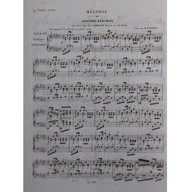 SCHIMON Adolphe Mélodie...