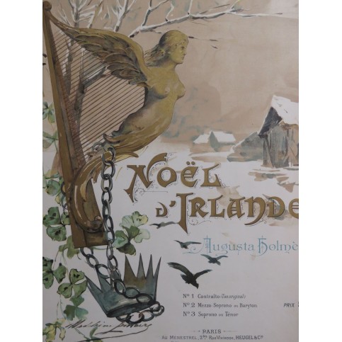 HOLMÈS Augusta Noël d'Irlande Chant Piano ca1897