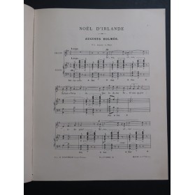 HOLMÈS Augusta Noël d'Irlande Chant Piano ca1897