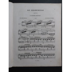 MONIOT Eugène Le Crépuscule op 20 Piano XIXe siècle