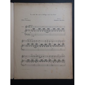 BORDES Charles Le Son du Cor s'afflige vers les Bois Chant Piano