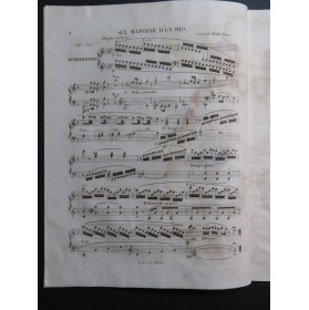 HERZ Henri Sul Margine d'un Rio Varié op 38 Piano ca1820