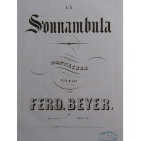 BEYER Ferdinand Fantaisie...