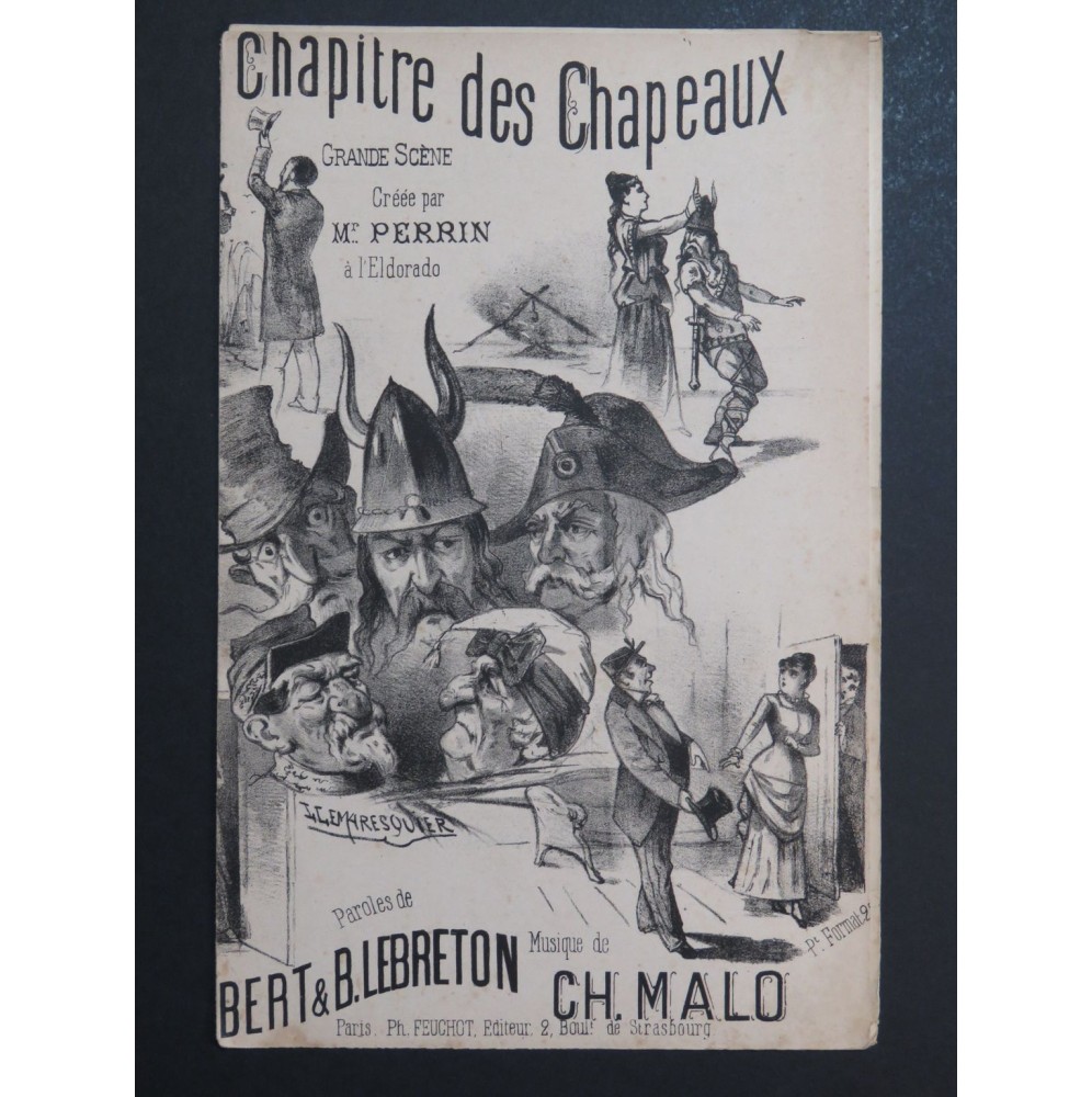 Le Chapitre des Chapeaux Ch. Malo Chant ca1880