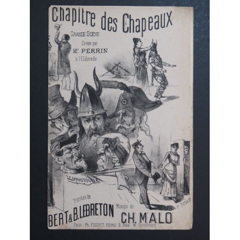 Le Chapitre des Chapeaux Ch. Malo Chant ca1880