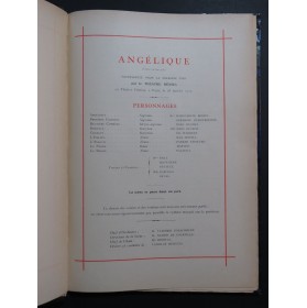 IBERT Jacques Angélique Opéra Dédicace Chant Piano 1926