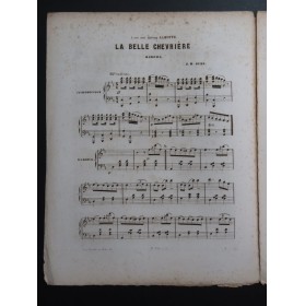 DIAS Jean-Baptiste La Belle Chevrière Dédicace Piano ca1850