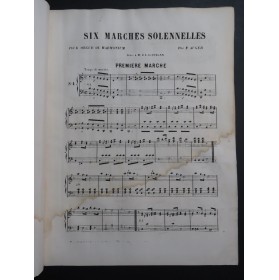 AUGER F. Six Marches Solennelles op 5 Orgue ou Harmonium ca1860