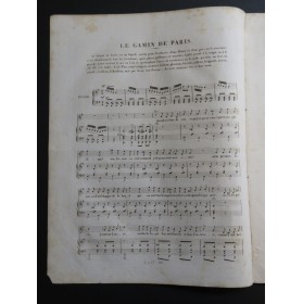 GRANGER Édouard Le Gamin de Paris Chant Piano ca1840