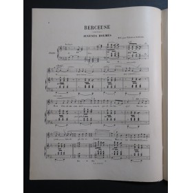 HOLMÈS Augusta Berceuse Chant Piano 1892