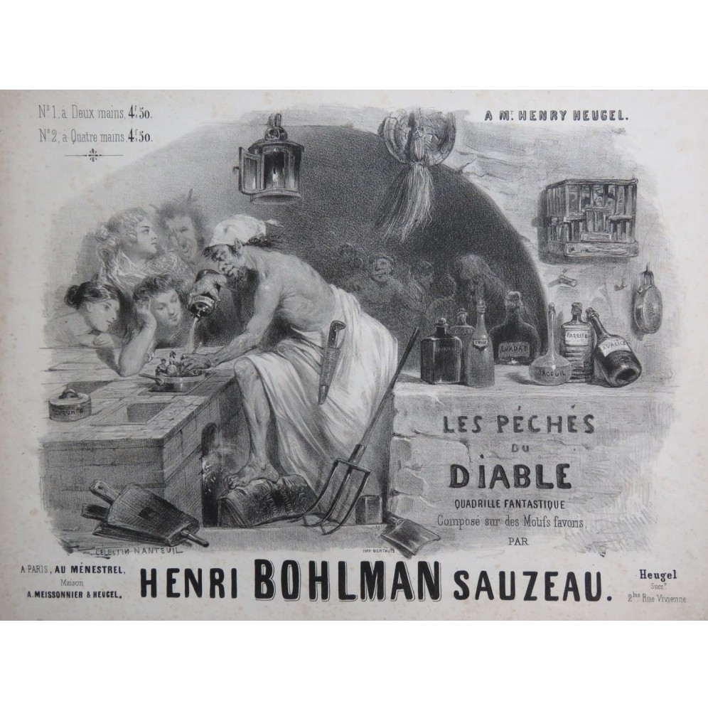 BOHLMAN SAUZEAU Henri Les Péchés du Diable Piano ca1845