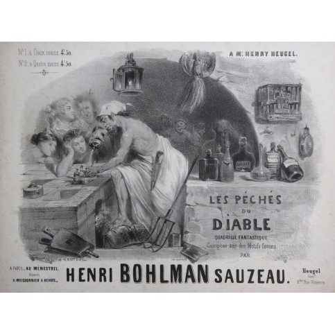 BOHLMAN SAUZEAU Henri Les Péchés du Diable Piano ca1845