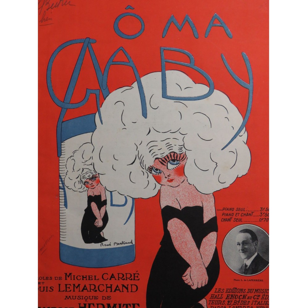 HERMITE Maurice O Ma Gaby Piano 1923