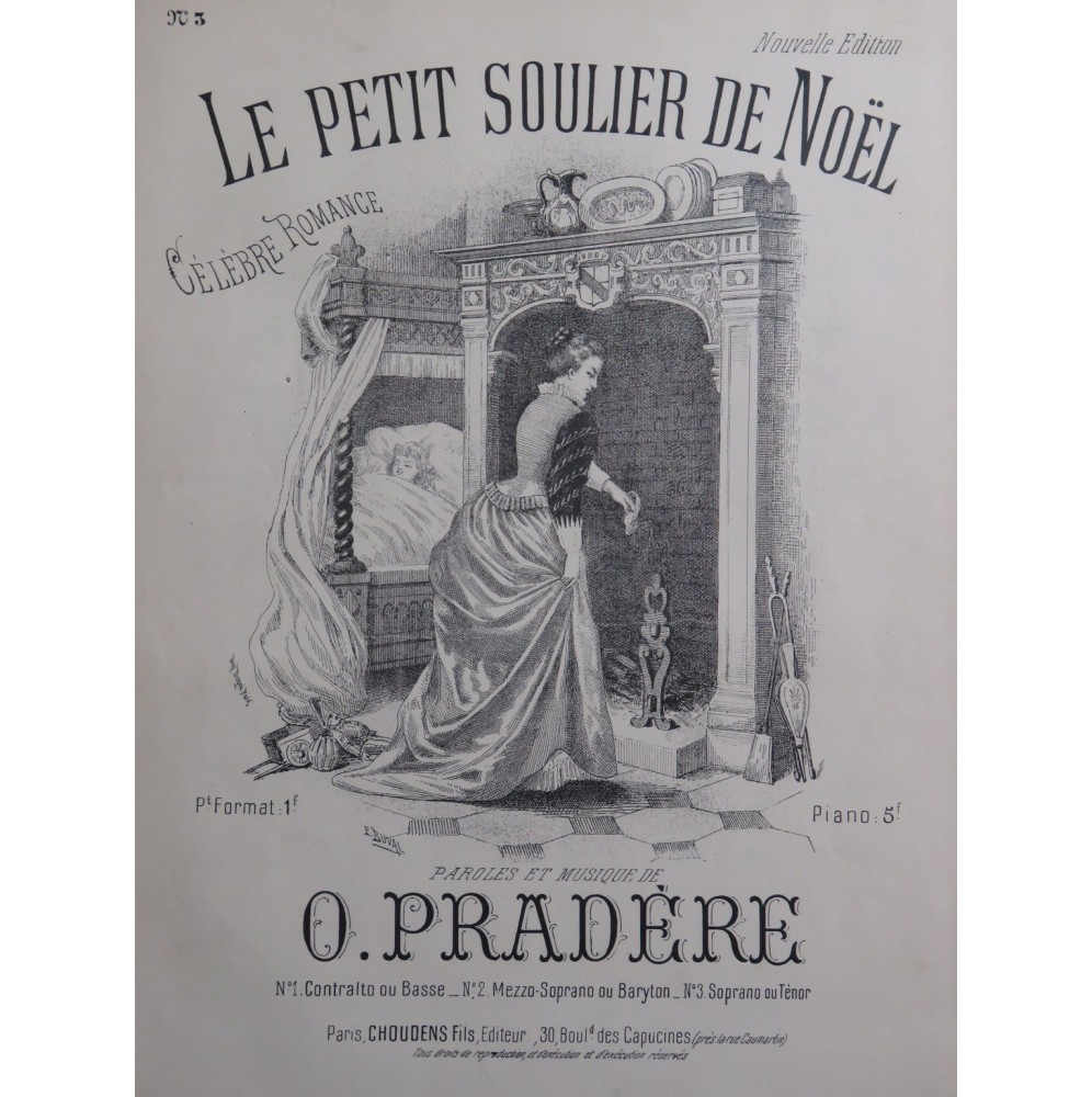 PRADÈRE Onésime Le Petit Soulier de Noël Chant Piano