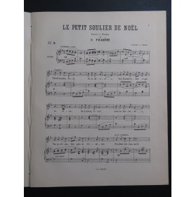 PRADÈRE Onésime Le Petit Soulier de Noël Chant Piano