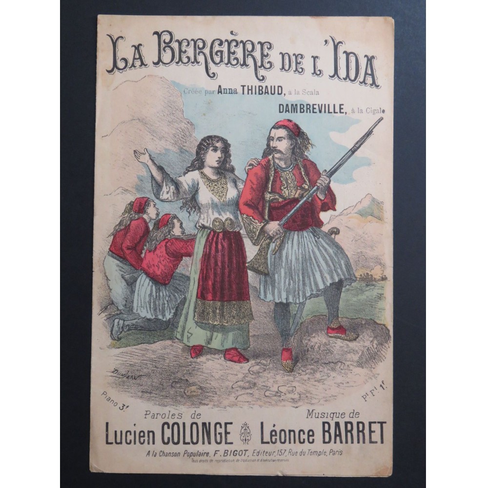 La Bergère de l'Ida Léonce Barret Chant