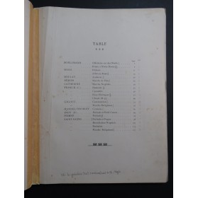 SAINT-SAËNS FRANCK D'INDY GIGOUT Vingt Pièces Modernes Orgue 1909