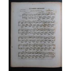 BURGMULLER Frédéric Le Ramier Messager Piano ca1850