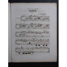 DIAS Jean Baptiste Valentine Chant Piano ca1850