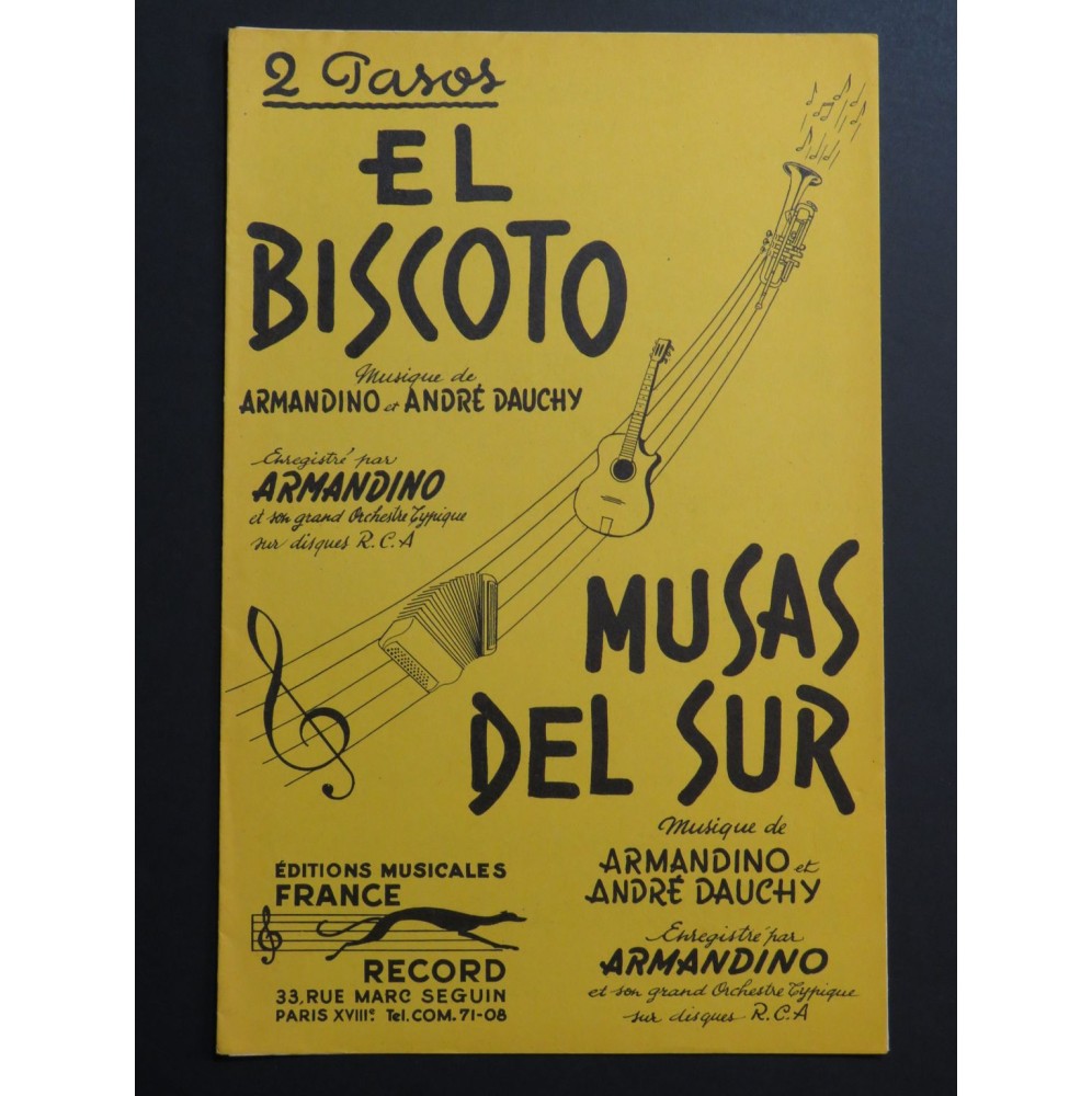 El Biscoto Musas del Sur Armandino André Dauchy Accordéon 1963