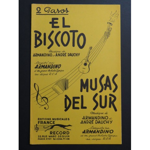 El Biscoto Musas del Sur Armandino André Dauchy Accordéon 1963