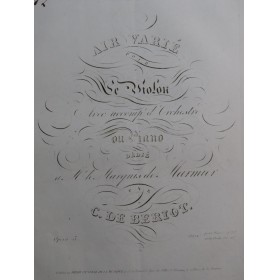 DE BÉRIOT Charles Air Varié...