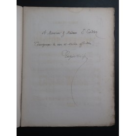 WEISS Eugène Noble France ! Dédicace Chant Piano XIXe