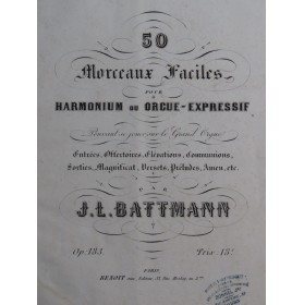 BATTMANN J. L. 50 Morceaux...