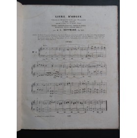 BATTMANN J. L. 50 Morceaux Faciles op 183 Orgue ou Harmonium ca1865