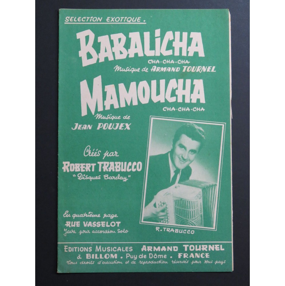 Babalicha Armand Tournel Mamoucha Jean Poujex Accordéon 1961