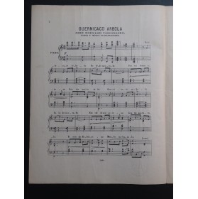 Iparraguirre José María Guernikako Arbola Chant Piano